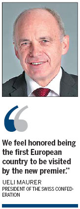 Swiss leader looks to Beijing