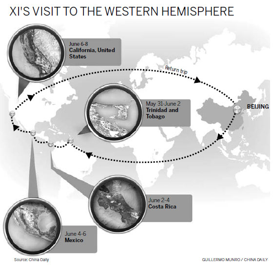 President leaves Beijing for seven-day journey