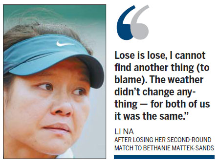 Li falls to rejuvenated Mattek-Sands