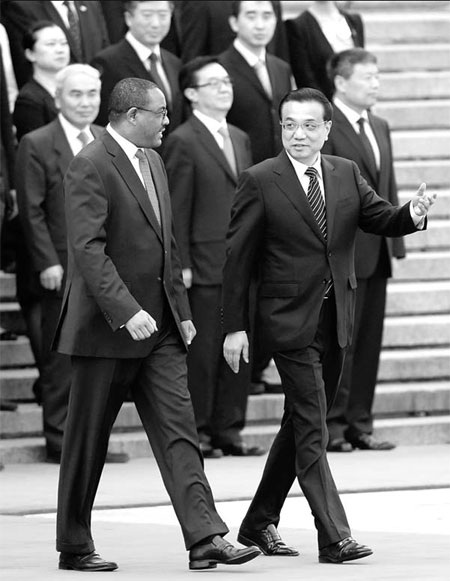 Li urges further Ethiopian ties