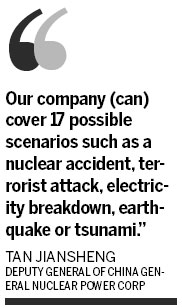 Operator stands by safety measures