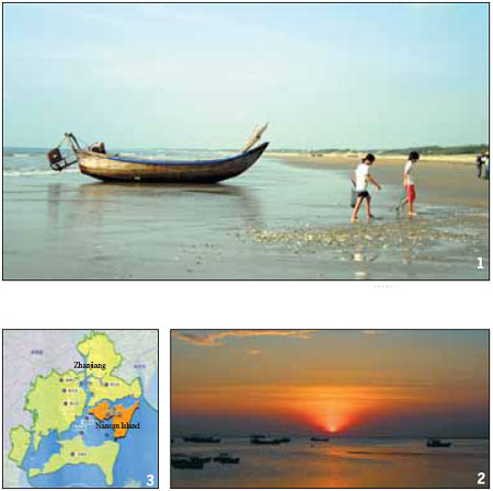 Local govt works maximize appeal of Nansan Island