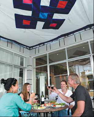 Strong family values at the cafe on the roof of the world