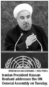 Rouhani presents a moderate Iran