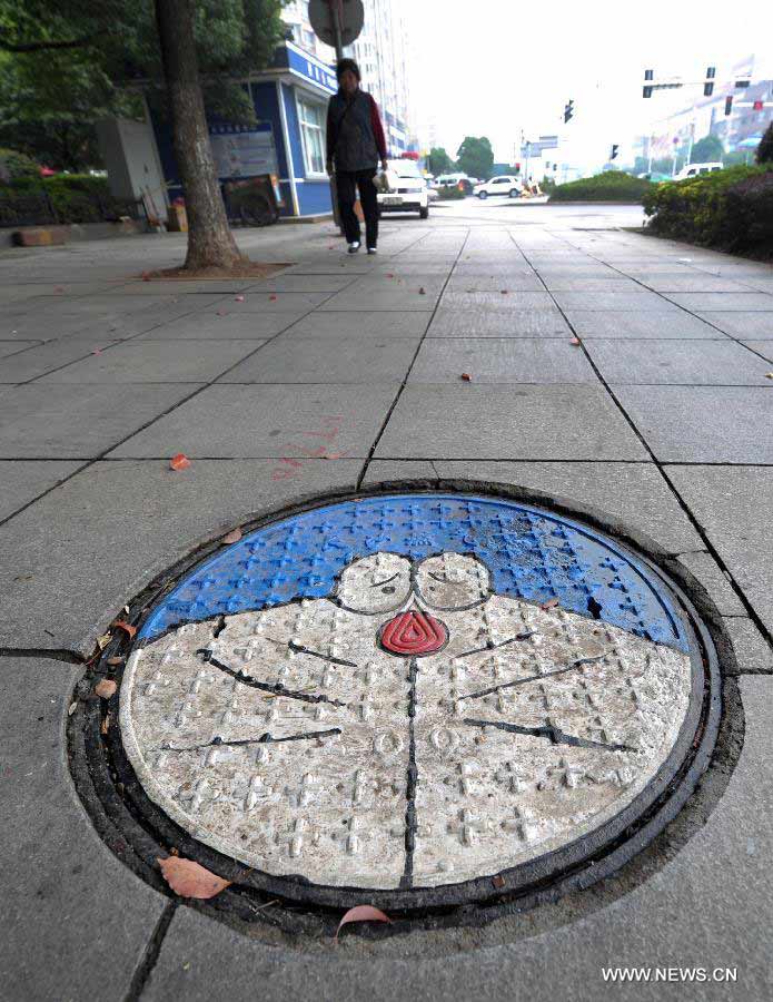 Art on manhole covers