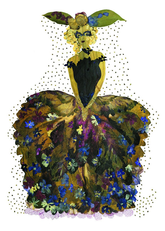 Polish artist inspired by flowers