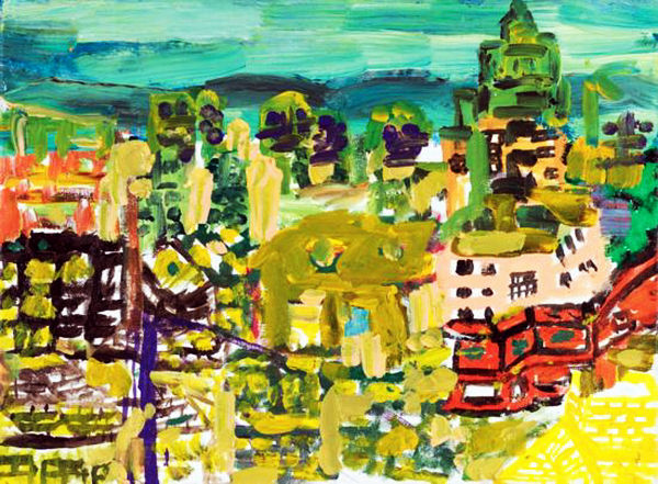 Mysterious world in children's paintings