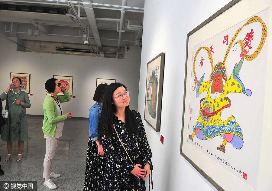 Huang Yongyu's zodiac paintings on display in Changsha