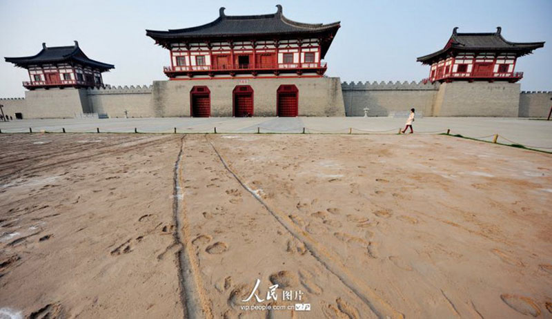 Archaeological sites along Silk Road in China