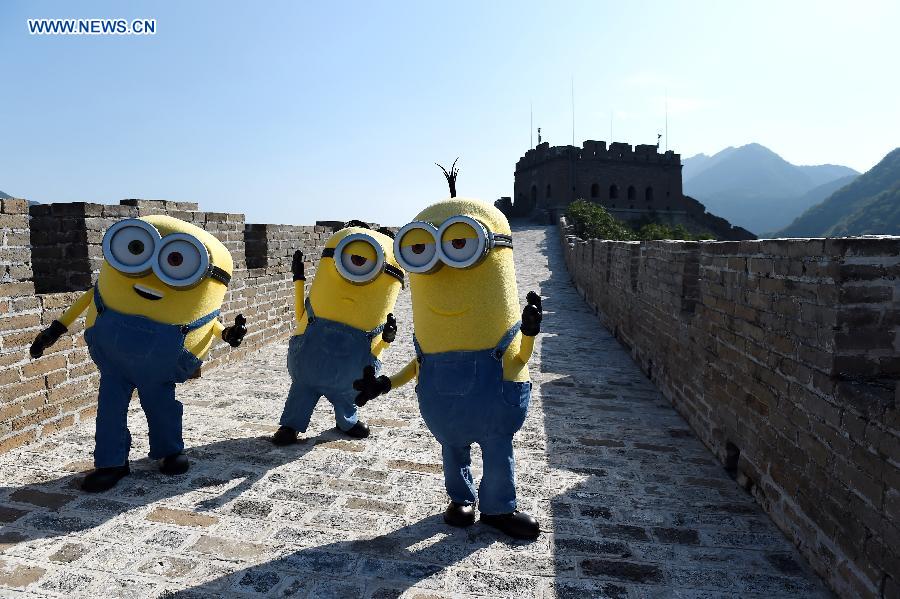 Minions visit Great Wall in Beijing