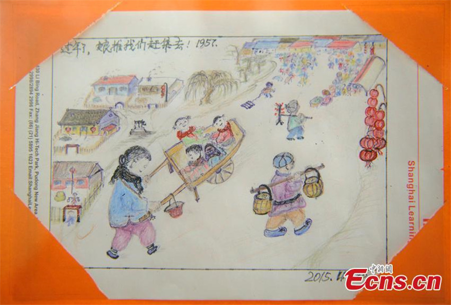 Pencil drawings of retired teacher attract visitors