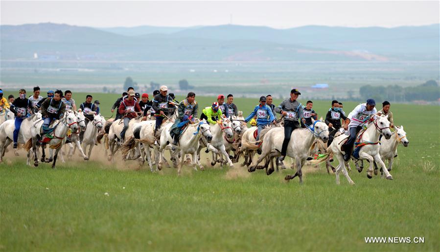 Local herdsmen celebrate traditional festival in Inner Mongolia