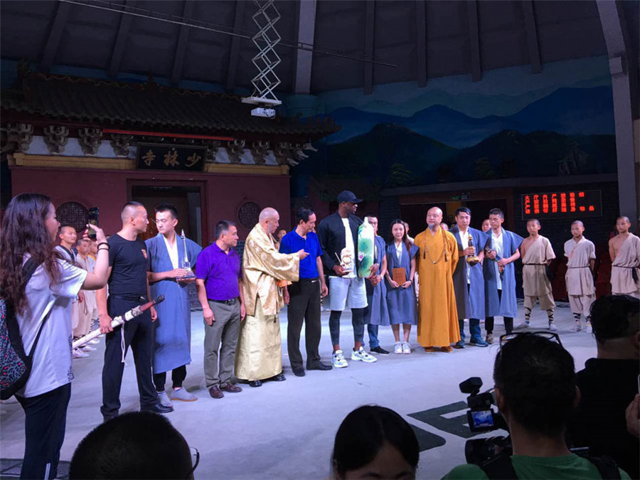 NBA star Dwyane Wade visits Shaolin Temple, learns Kung Fu