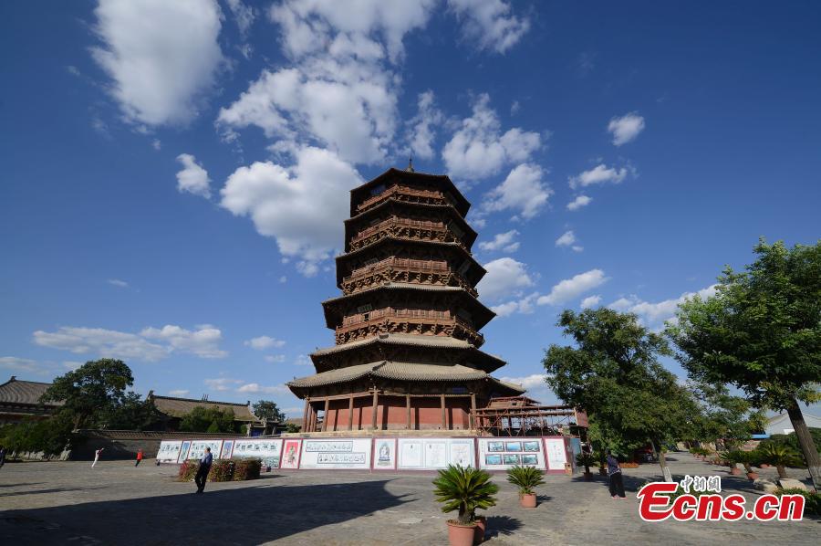 World's oldest wooden pagoda under renovation