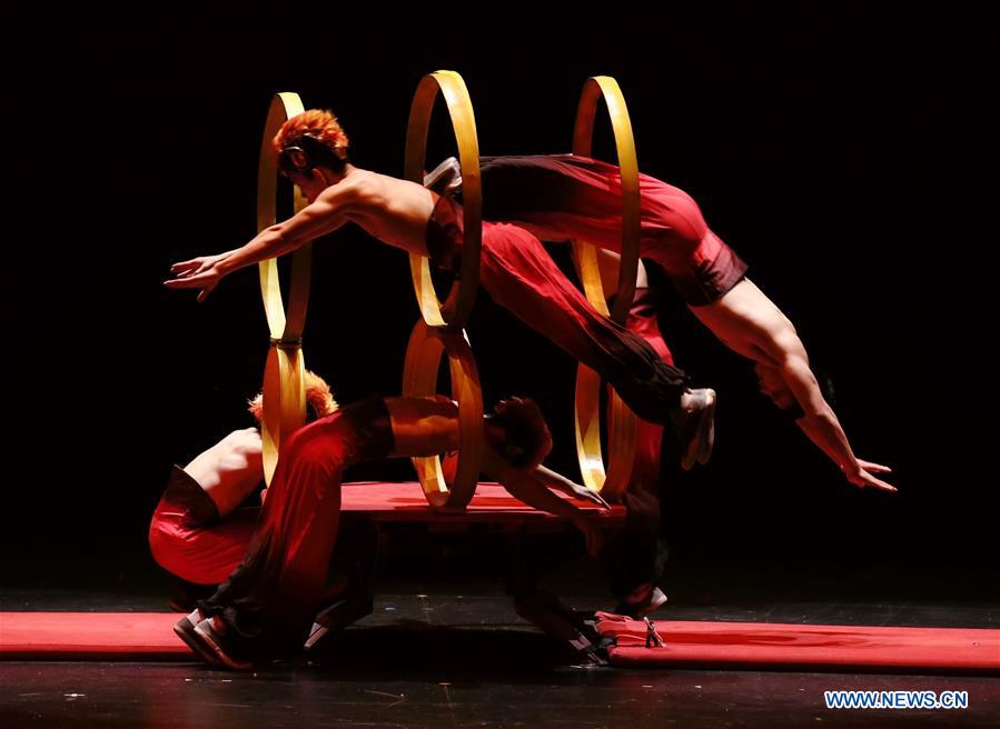 Chinese acrobats perform in Chicago