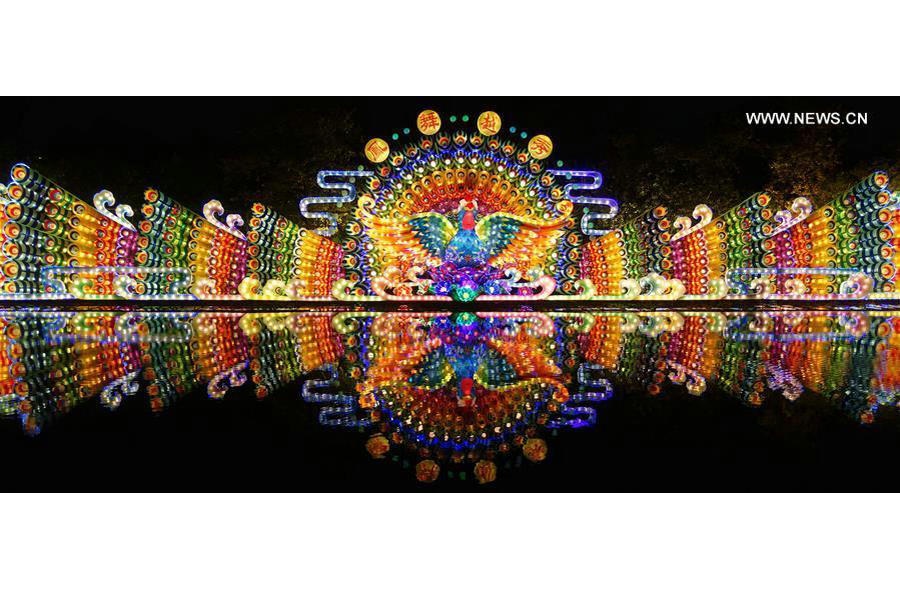 Decorations, lanterns illuminated to greet Spring Festival in China