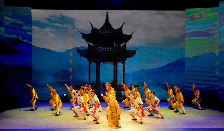 Chinese acrobats perform at China-South Africa gala