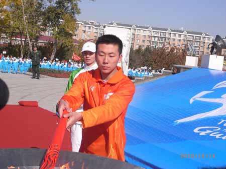 第16屆亞運會火炬傳遞（長春站）活動今日舉行