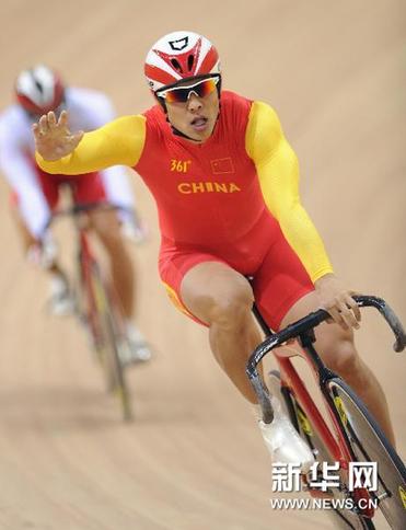 廣州亞運場地自行車男子團體競速賽 中國摘金