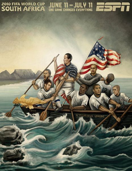 世界杯32強手繪海報