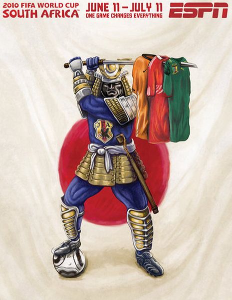 世界杯32強手繪海報