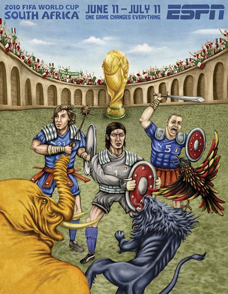 世界杯32強手繪海報