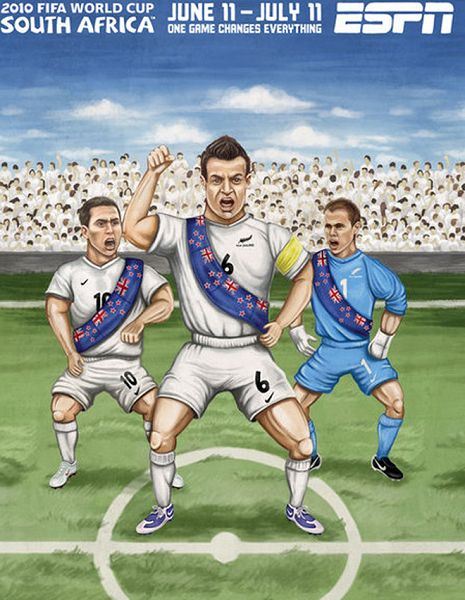 世界杯32強手繪海報