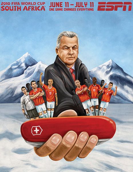 世界杯32強手繪海報