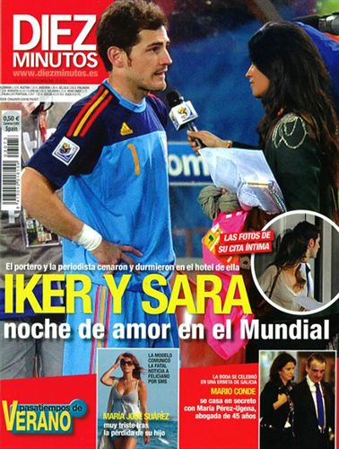 卡西6場生死戰0失球創紀錄 與性感女友眉目傳情