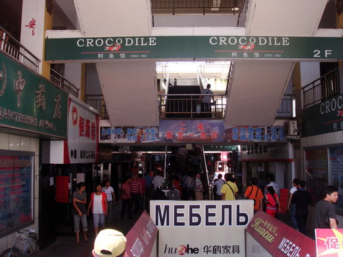 全國網絡媒體龍江行記者團游覽綏芬河步行商業街