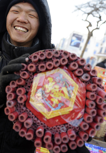 吉林永吉災區年貨市場紅火