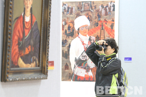 數千觀眾周末盡享“和美西藏”美術展藝術盛宴