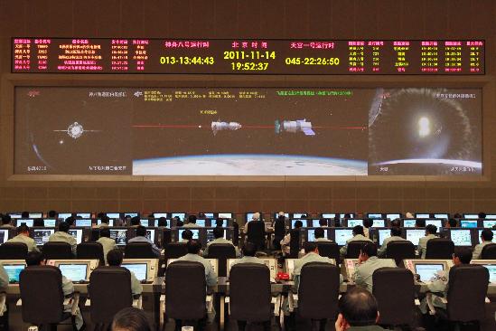 神舟八號飛船與天宮一號第二次對接成功