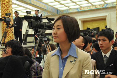 2010兩會：女記者身影