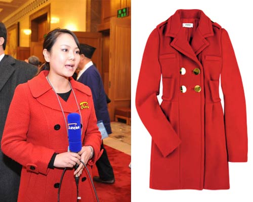 兩會(huì)風(fēng)景線 學(xué)美女記者穿好OL知性正裝