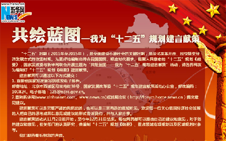 網友建言“十二五”：城鄉區域發展應更注重可持續性