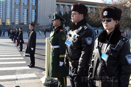 聚焦武警北京總隊兩會執勤哨兵