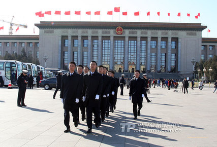 聚焦武警北京總隊兩會執勤哨兵