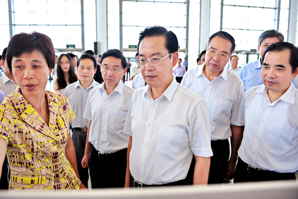 組委會主任、福建省省長蘇樹林蒞廈指導投洽會籌備工作