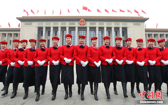 警察在天安門廣場執(zhí)勤