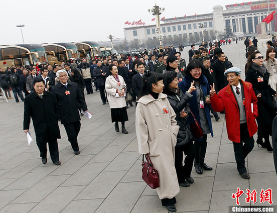警察在天安門廣場執勤