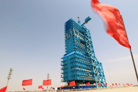 神舟九號靜待發射