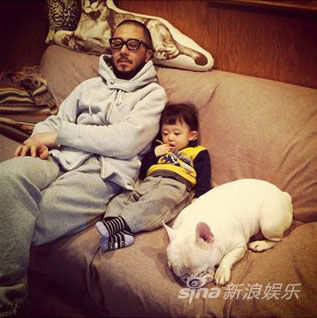 寶寶斗牛犬有愛合影萌翻網友(組圖)