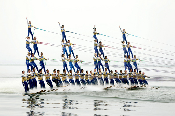 2012年藝術滑水吉尼斯世界紀錄挑戰賽精彩瞬間