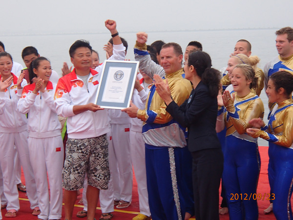 2012年藝術滑水吉尼斯世界紀錄挑戰賽精彩瞬間