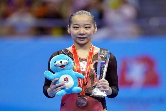 全運(yùn)會(huì)古井貢酒安徽體操隊(duì)鄧琳琳貢獻(xiàn)兩金一銅 古井企業(yè)受表彰