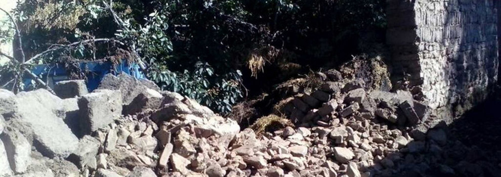 高清組圖：岷縣地震余震不斷致房屋倒塌嚴重