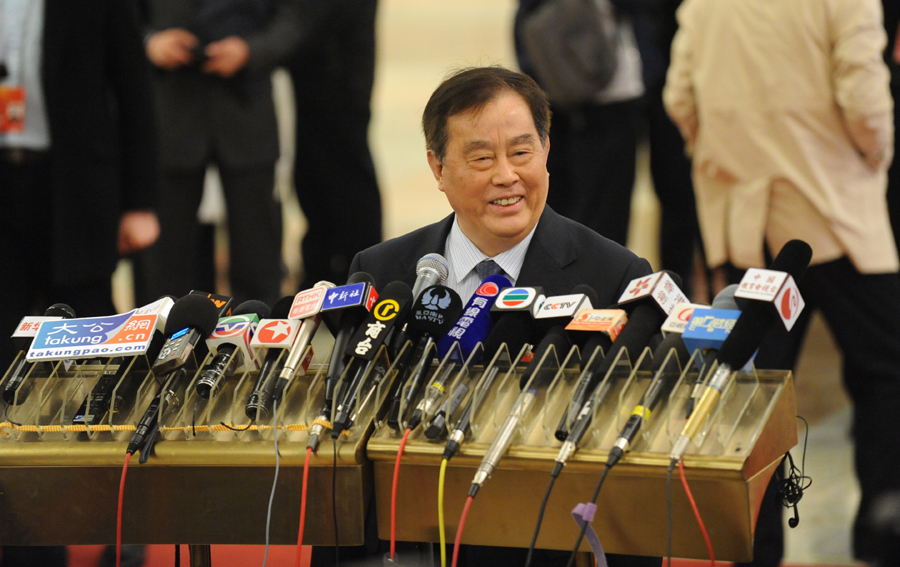 鐵道部部長盛光祖接受記者群訪