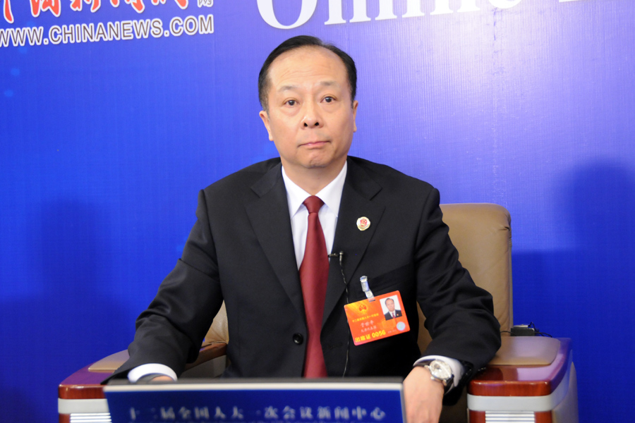 于世平在訪談現場