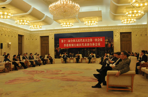 香港代表團向媒體開放